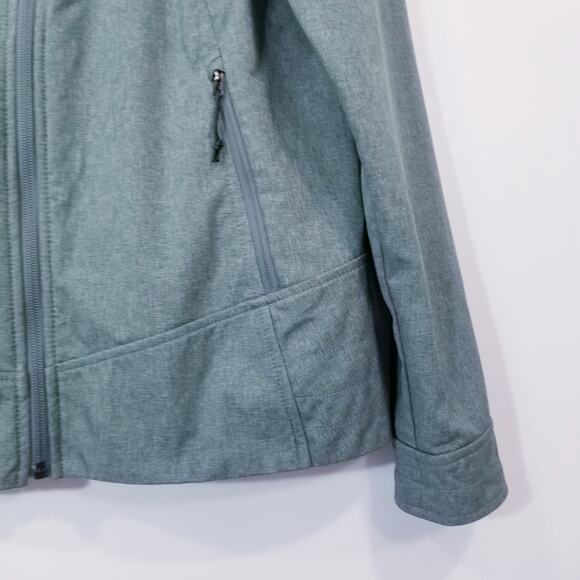 The North Face WindWall Green Jacket Zip Up Long Sleeves Pockets - Picture 11 of 14